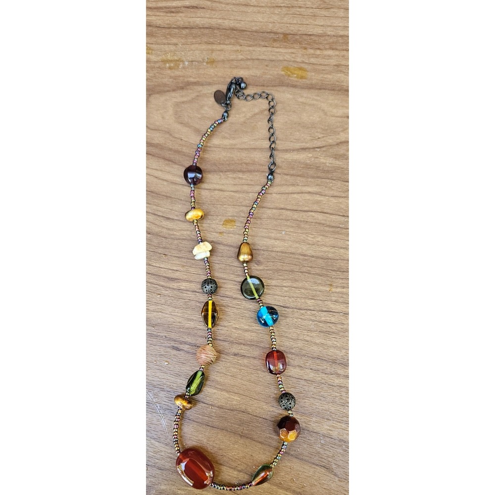Boho Beaded Necklace Colorful Seed Beads‎ Statement Jewelry Fashion